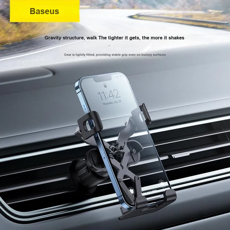 Baseus Bracket Stable Lite Gravity Car Mounted Air Vent Version Fully Automatic Reset Gravity Linkage-2