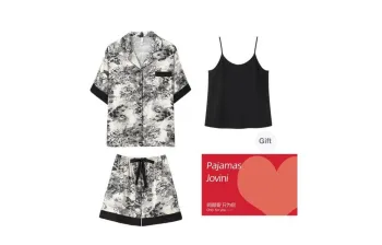 Jovini Pajama Set Women's Red Box Black