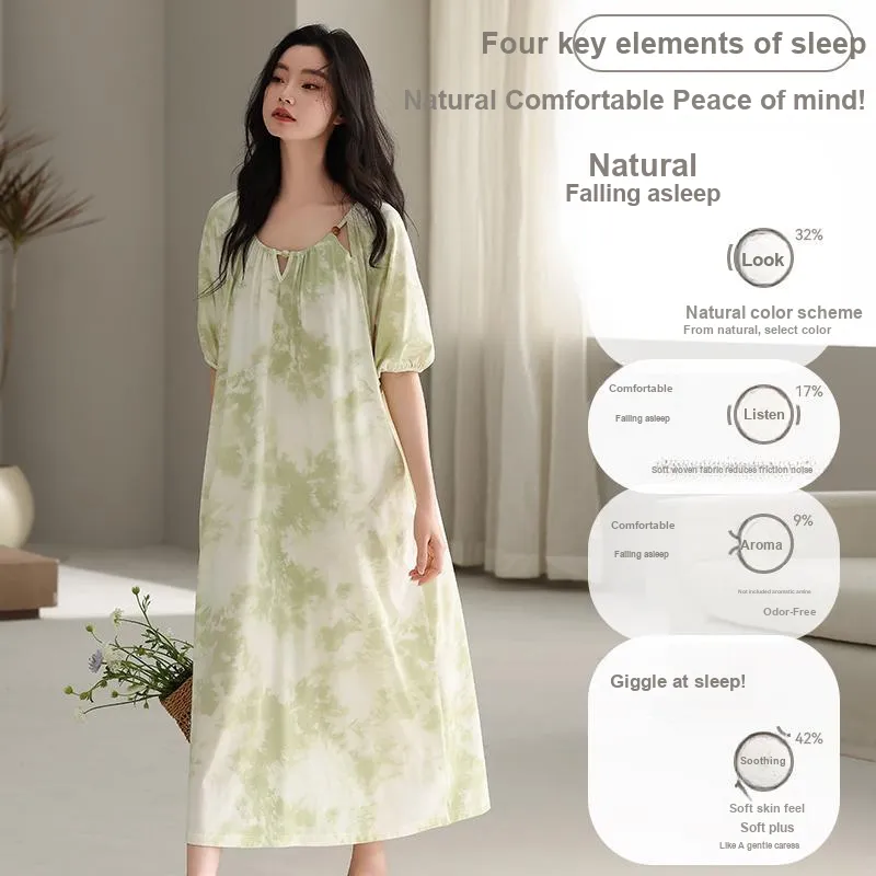 MIIOW Cool One Summer Series Nightgown Women's Light Green-1