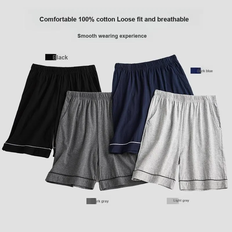 Sleep Knee Length Pants Pajama Pants For Students And Dormitory Home Multiple Colors Men's-7