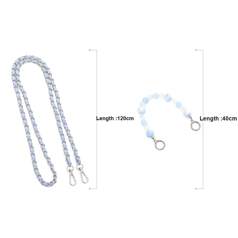 Gloya Metal Bag Strap Women's Blue-17