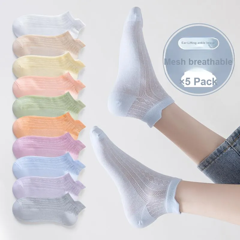 XIA.WA.ZHI.XIU Ankle Socks Women's Box 5 Pack-24