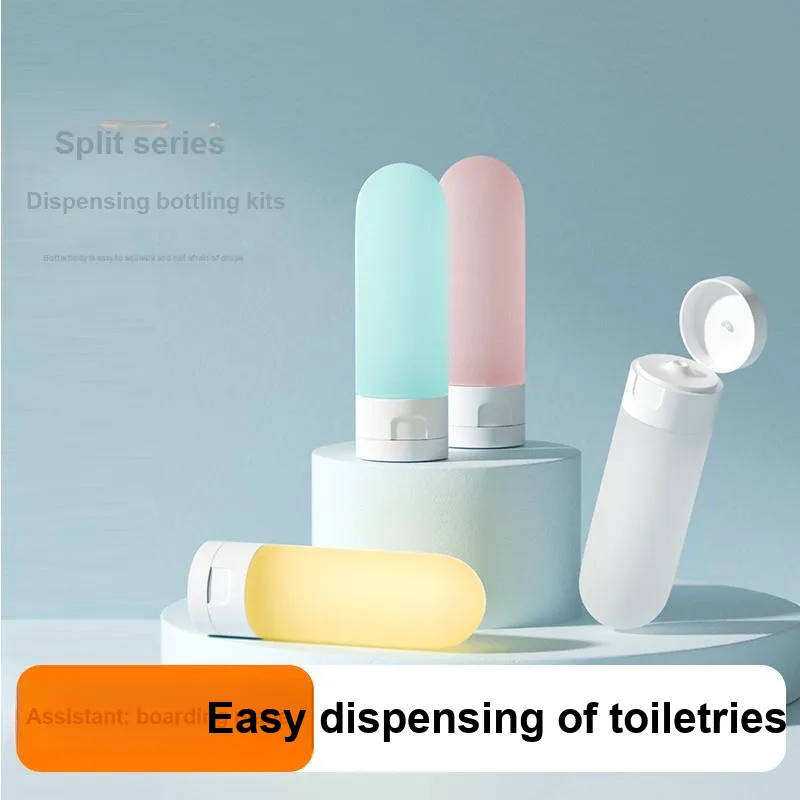 YUELEJI Portable Travel Lotion Sample Size Shampoo Shower Gel Combination Skincare Product Empty Bottle 50ML-9