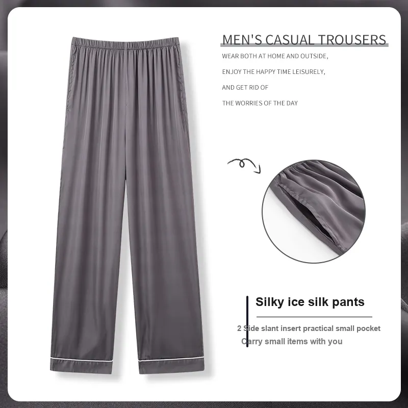 Ordifen Pajama Pants Men's Gray-1