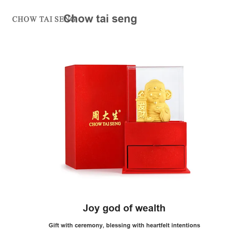 CHOW TAI SENG Gold Plated Copper Ornaments Unisex-1