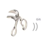 Comb Wide-Angle Eyelash Curler (Moon Gray)[Includes 2 Pcs Silicone Strips]