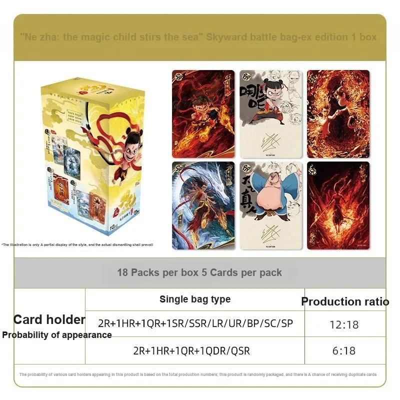 KAYOU Ne Zha The Demon Child's Chaos In The Sea 2 EX Edition IP/Anime Cards Whole Box-7