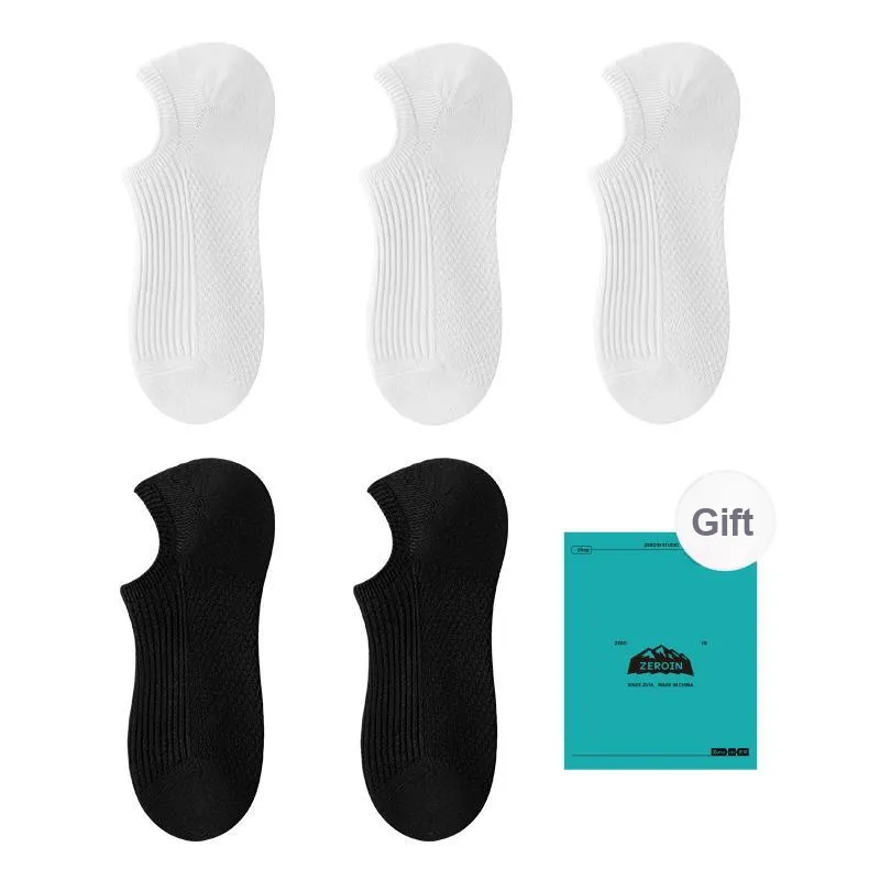 ZEROIN No Show Socks Unisex 5 Pack-10