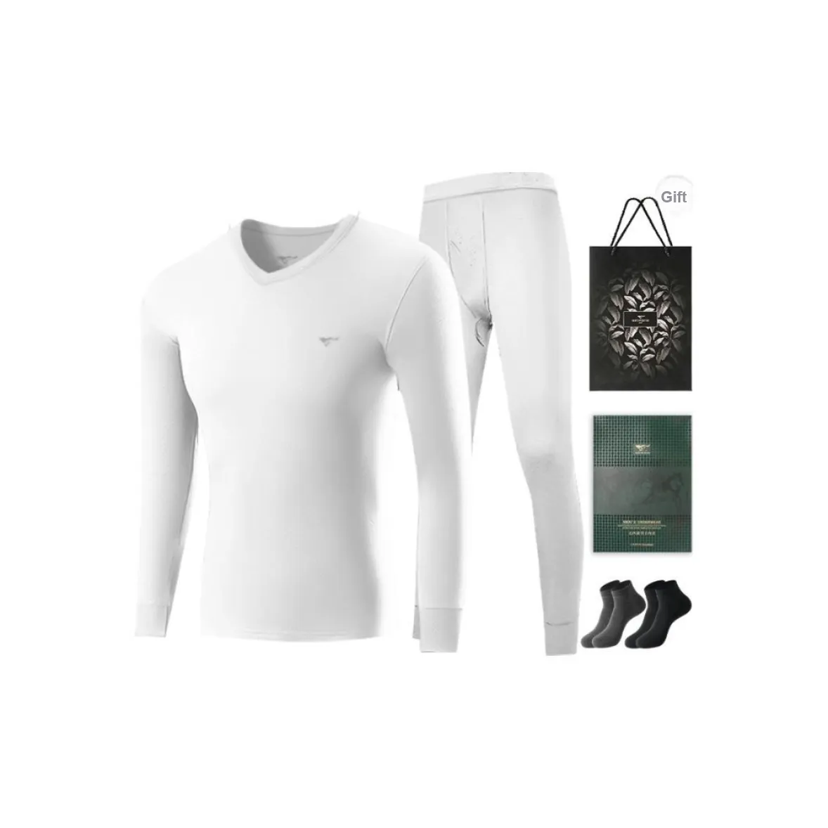 SEPTWOLVES Thermal Set Men's Gift Box Set+Shopping Bag
