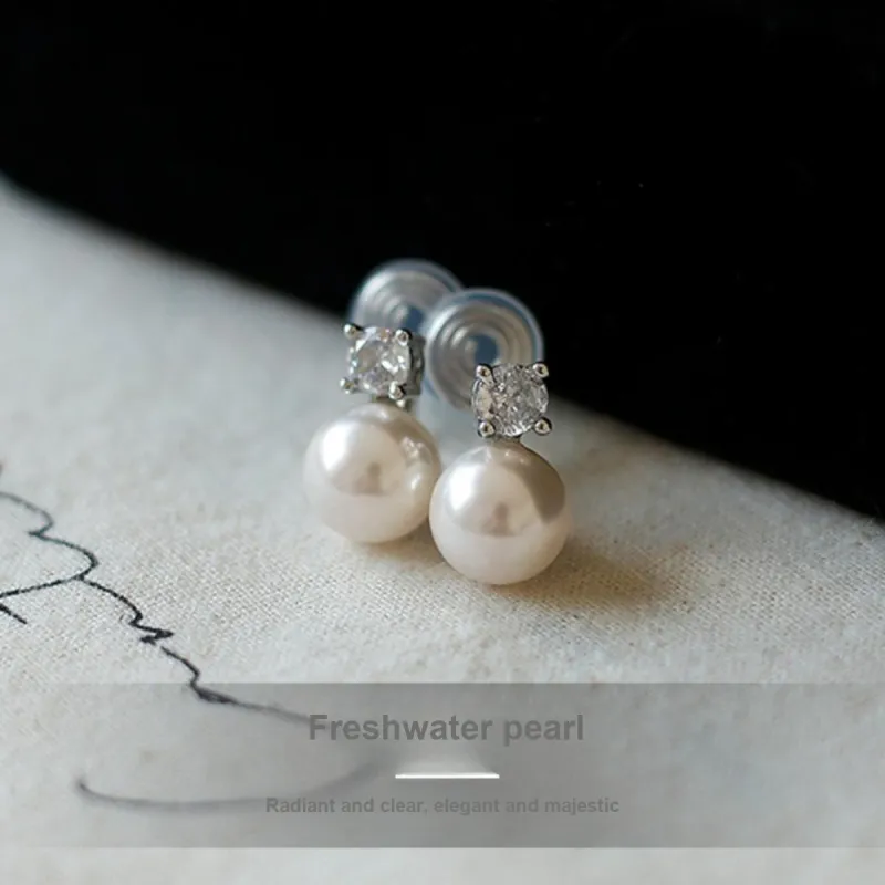 Taste The Color Pearl Clip On Earrings Women's-6