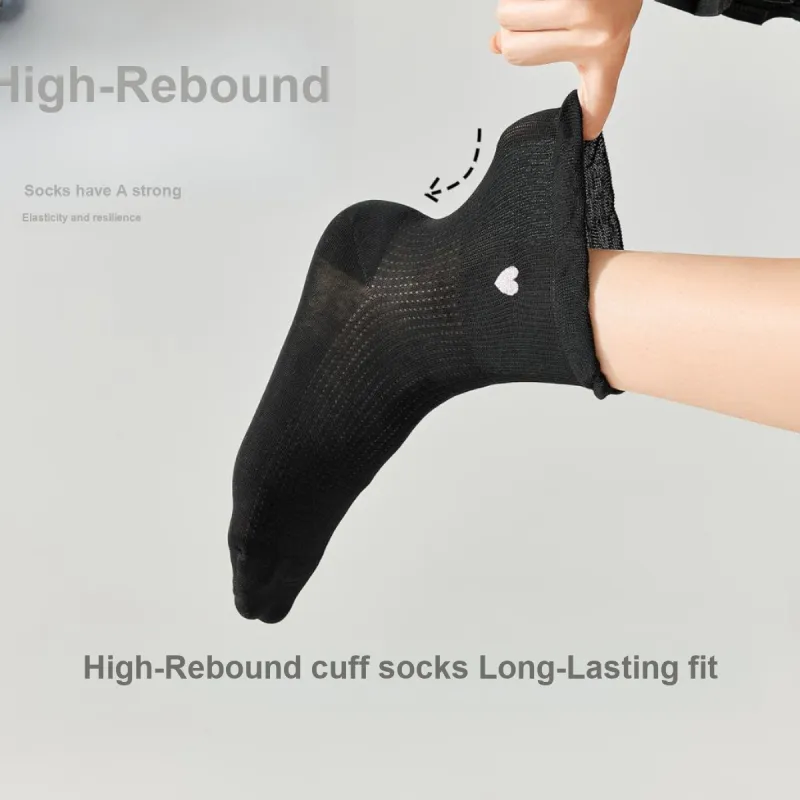 Temooues Mid Calf Socks Women's Combo Set-2