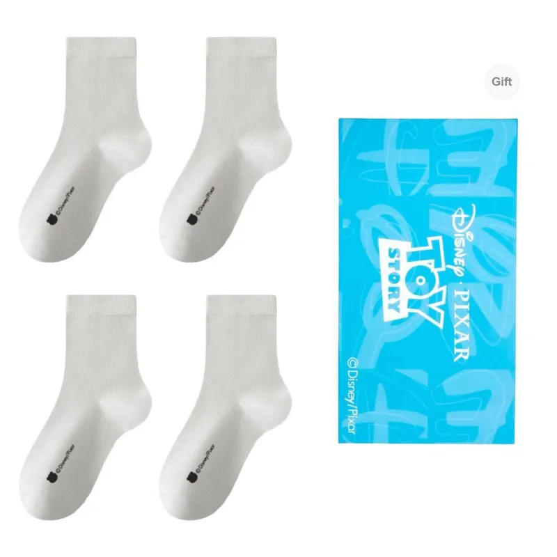 Disney Mid Calf Socks Women's Box 4 Pack-6