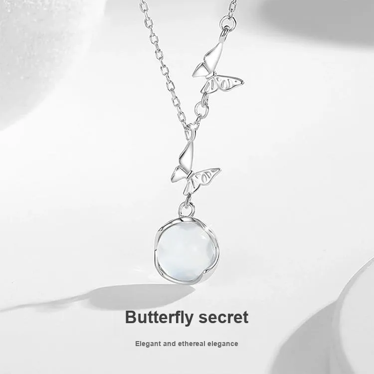 CHINA GOLD Chalcedony Necklaces Women's-2