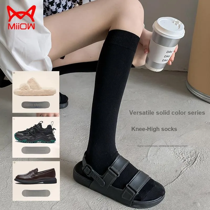 MIIOW Knee High Socks Women's Combo Set-3