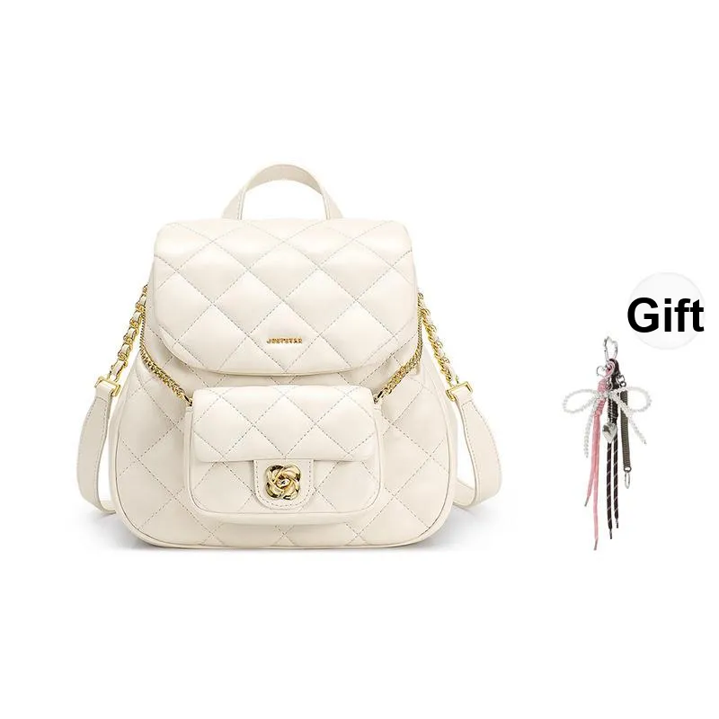 JUST STAR Artificial Leather Handheld Backpack Trumpets Women's Black/White/Pink