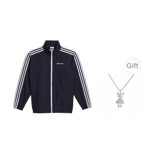 Adidas Originals SKATEBOARDING FIREBIRD Jackets Unisex Legend Ink With Free Necklace