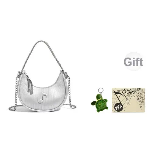 KKA ПУ (полиуретан) Текстильная смесь Сумка через плечо Сумка через плечо Обычная Женская Серебряный Черный Абрикосовый