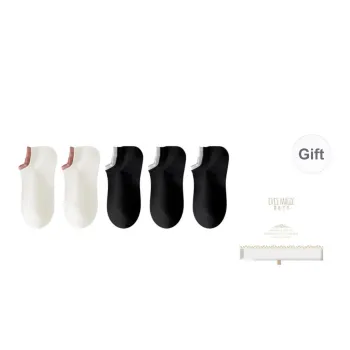 XIA.WA.ZHI.XIU No Show Socks Women's Shopping Bag 5 Pack