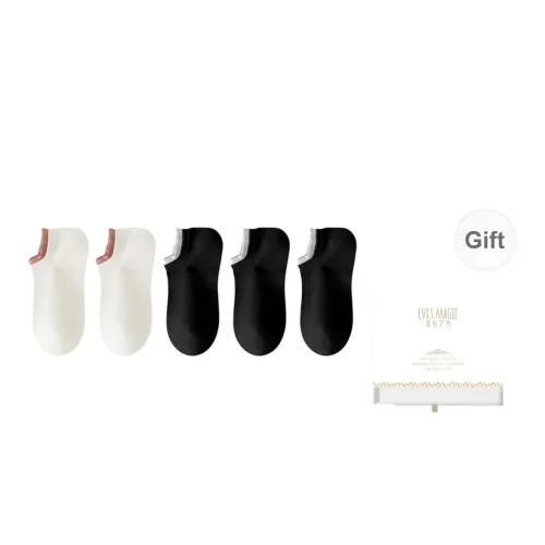XIA.WA.ZHI.XIU No Show Socks Women's Shopping Bag 5 Pack