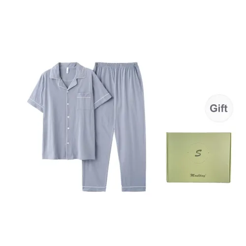Maultiay Pajama Set Men's Gift Box Set Blue