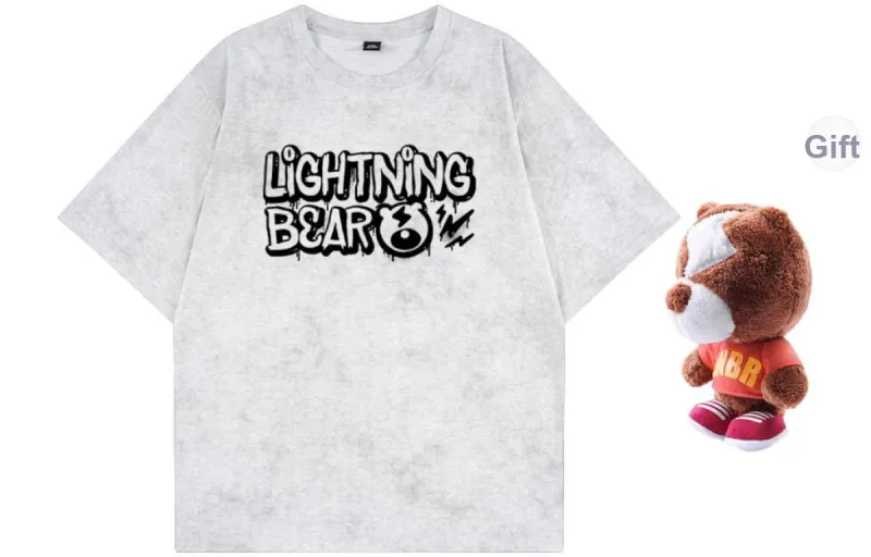 LIGHTNING BEAR T Shirts Unisex-4