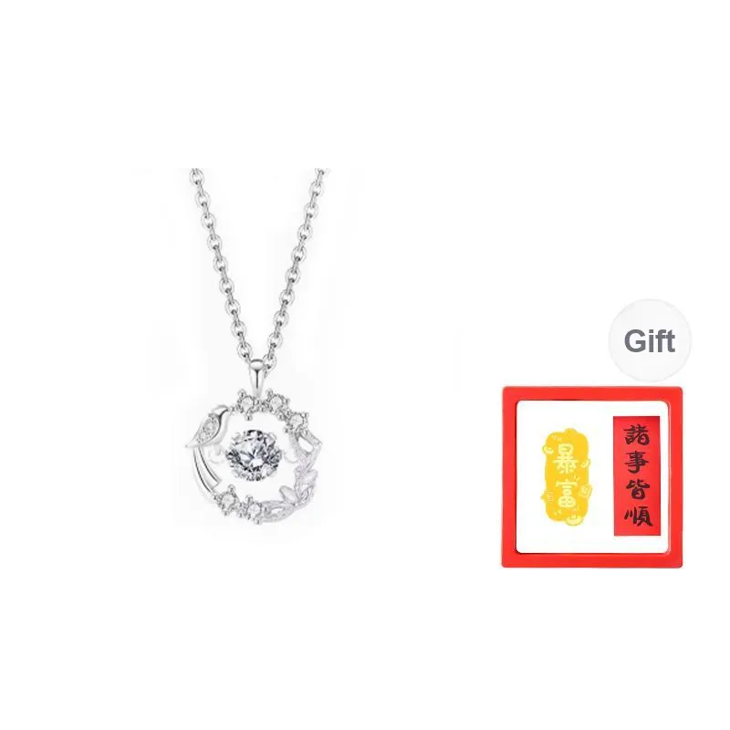 Chongqing Gold Store S925 Silver Necklaces Women's-0