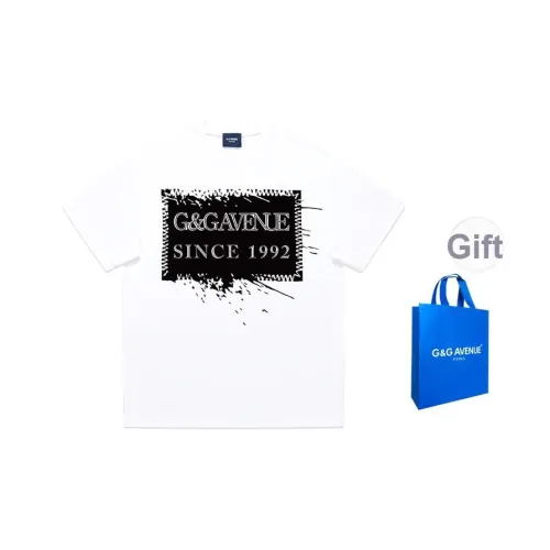 G&G AVENUE Белая унисекс футболка
