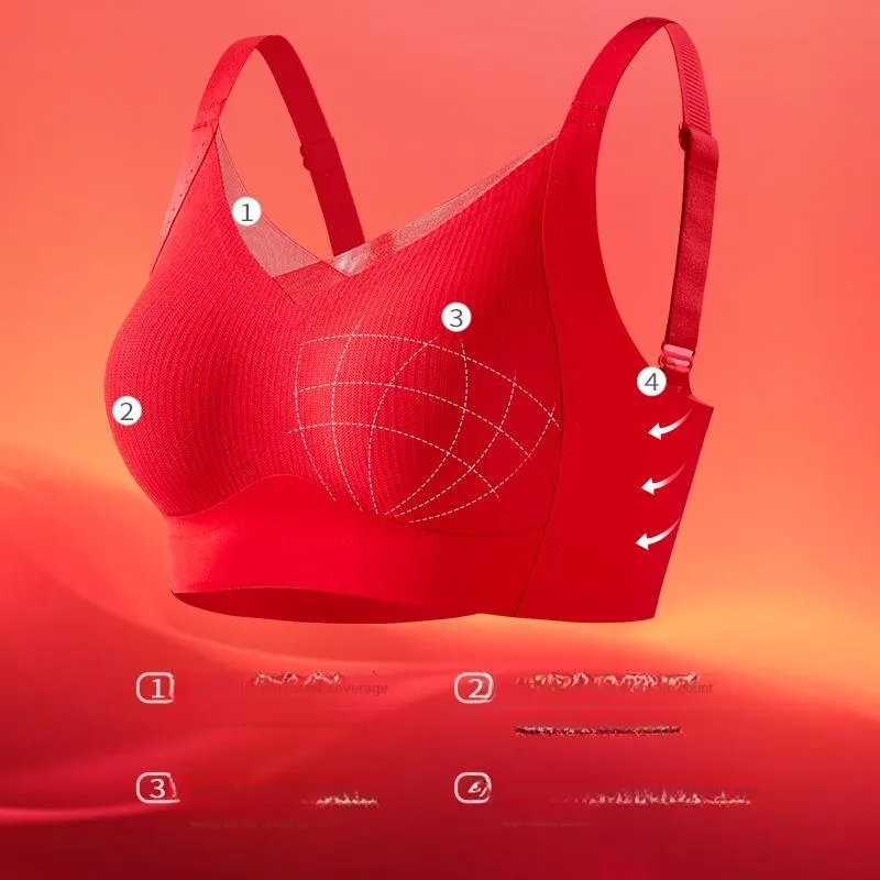 MIIOW Underwear Set Women's Gift Box Set Red-5
