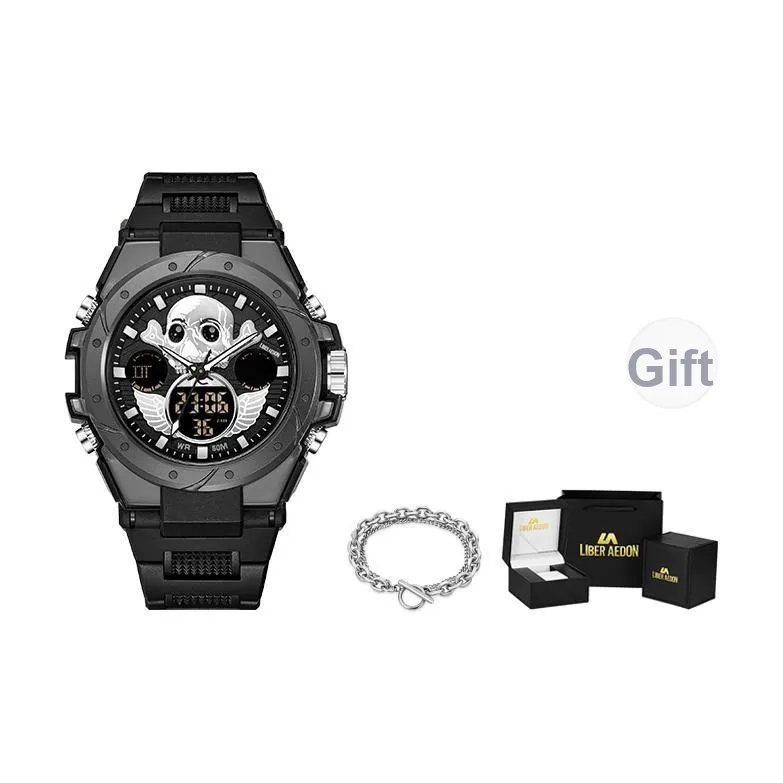 LIBER AEDON Кварцевый механизм Черный циферблат Мужские часы