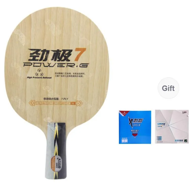 DHS Ping Pong Paddles Unisex Pure Wood-6