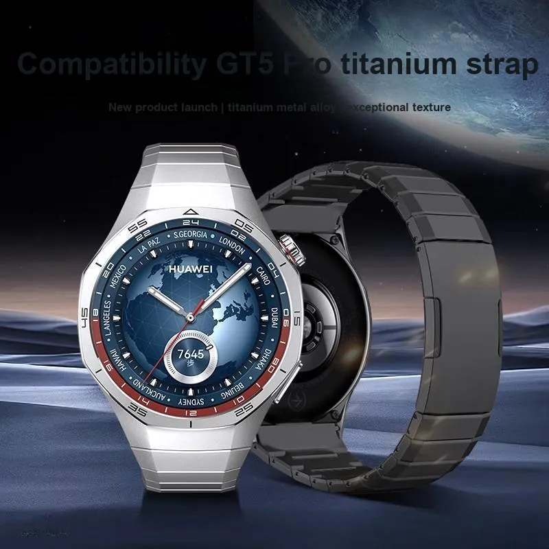 LOVINGCOOL Watch Band Huawei Compatibility Titanium Alloy Material-1