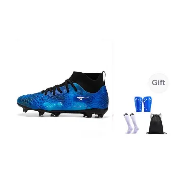 SUNAIS MG Rubber Short Studs TF Rubber Broken Studs Artificial Ground, Natural Ground Breathable Soccer Shoes Unisex