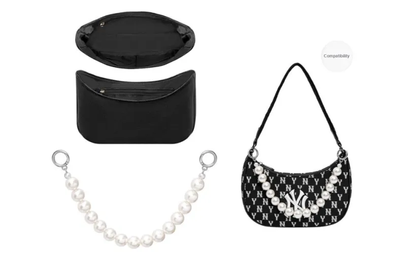 GUYI Metal/Flannelette Bag Accessories Women's Silver/Black-40