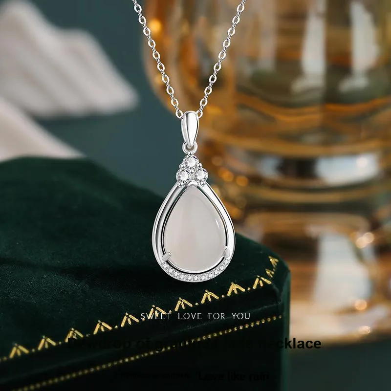 JUICY GRAPE Chalcedony Jade Necklaces Women's-1