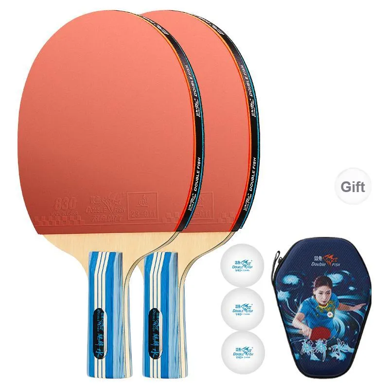 DOUBLEFISH Ping Pong Paddles Unisex Maple Wood Base-101