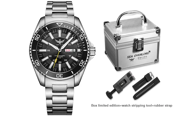 YELANG Automatic Mechanical Movement Stainless Steel Strap Watch Men's Watches Green Dial-8