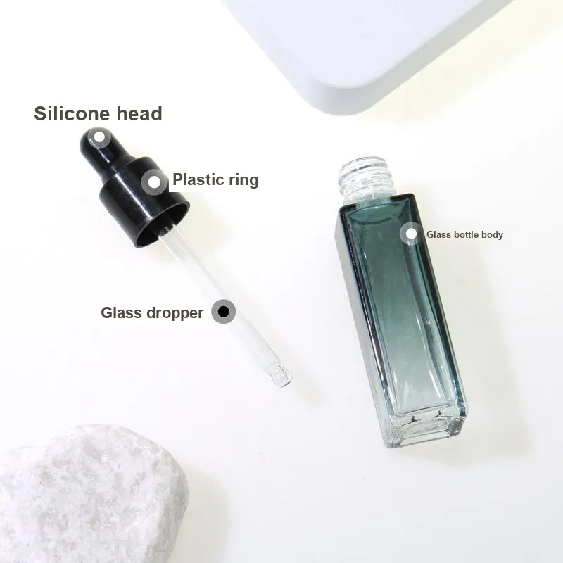 JINGLINGLONG 10ml Glass Dropper Bottle Essential Oil Mixing Bottle Mini Sample Empty Bottle Travel Portable Set-4