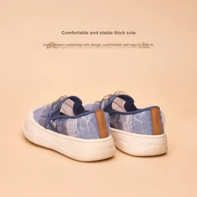 Joy&Mario Breathable Height Increasing Low-Top Skateboard Shoes Women's-16