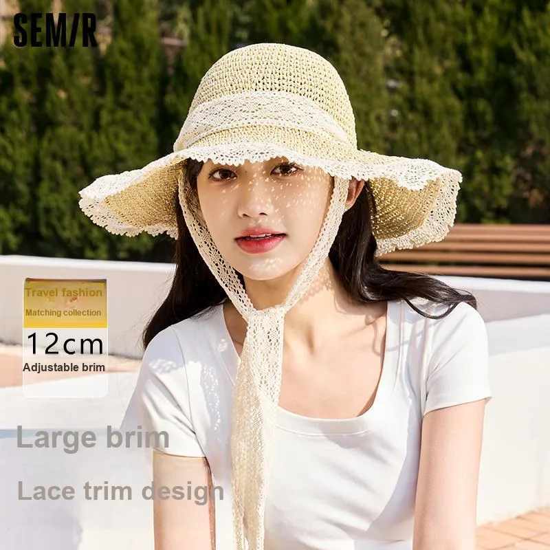 SEM/R Cellulose Material Sun Protection Hats Women's-3