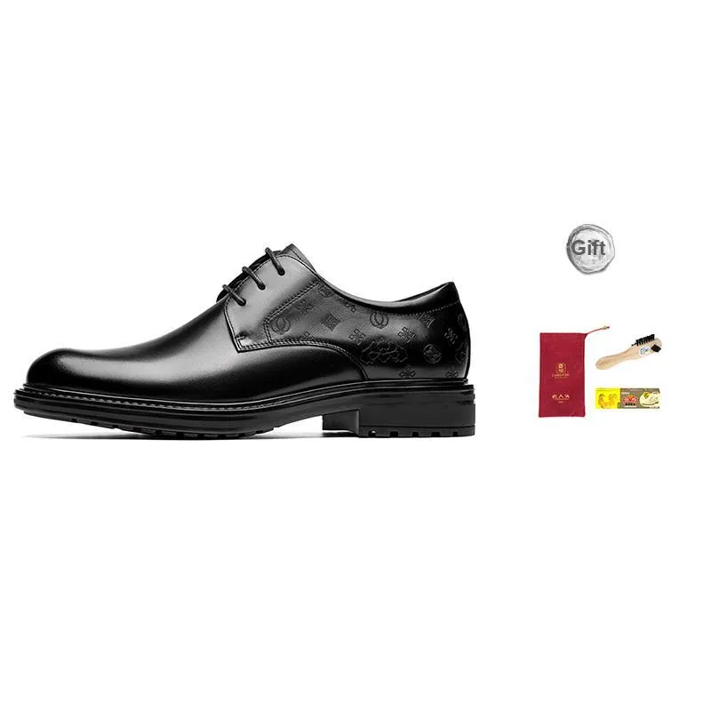 LAORENTOU Dress Shoes Men Low Top Black/Brown-0