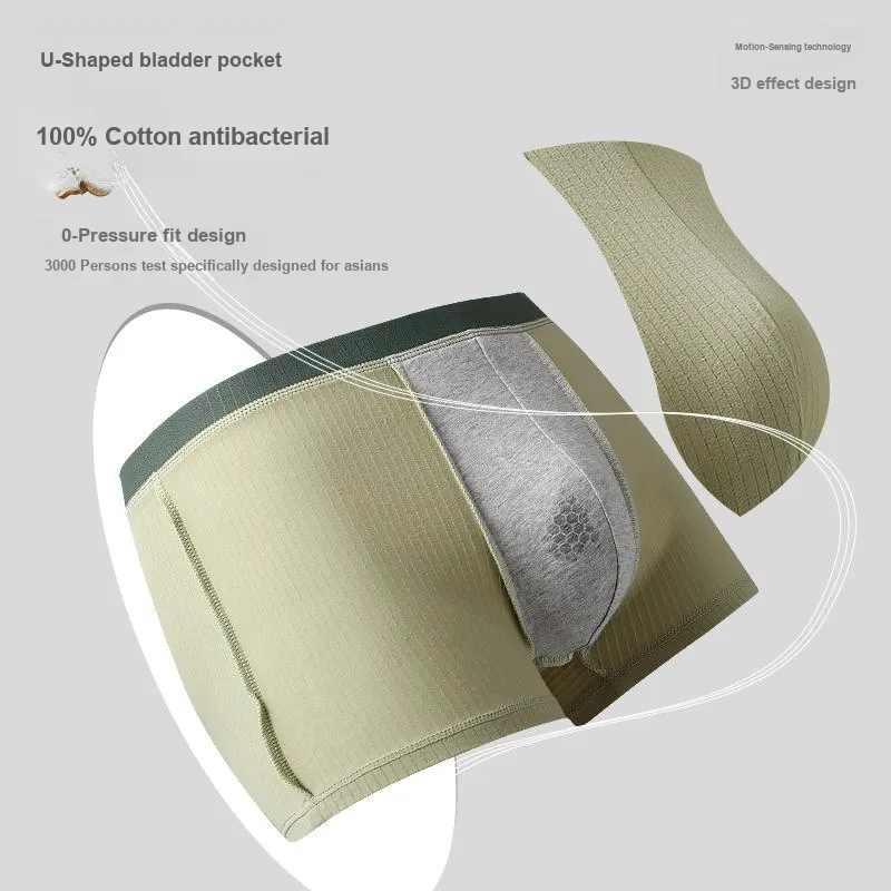 RED DRAGONFLY 100% Cotton Underpants Skin Friendly And Comfortable Men's 5 Pack Gift Box Set-7