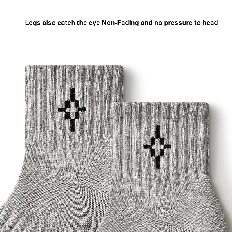 Primeet Mid Calf Socks Men's 5 Pack Happy Valley-7