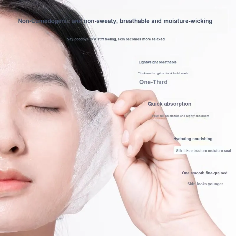 NILIYA Silk Facial Mask Sheets Hydrating Wet Compress Spa Beauty Clinic Exclusive-1