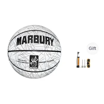 MARBURY PU Basketball Starry White Size 7 Glow in The Dark Reflective Unisex