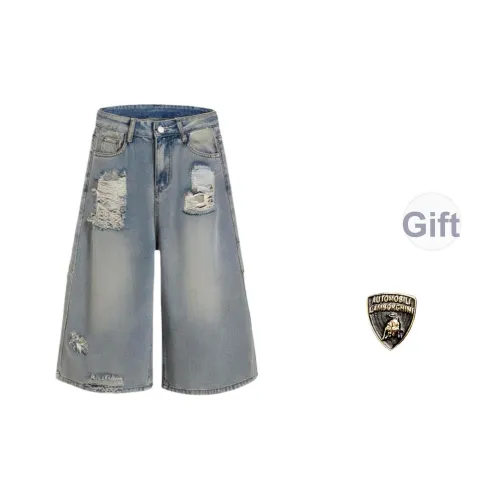 AUTOMOBILI LAMBORGHINI Джинсовые шорты Унисекс