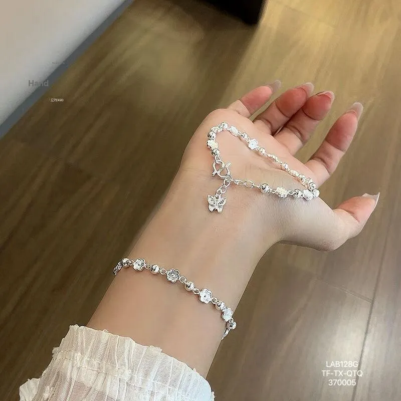 LIUXIN Sterling Silver 990 Bracelets Women's-1