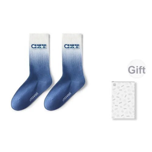 HLA [Chen Zefu] Ограниченный выпуск Обхват бедра Высокие носки Унисекс MID Носки до икры