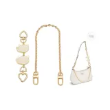 (Straight gold) beckoning cat extension chain + decorative chain 40cm
