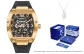 Blue Whale Box-Rose Case Black Dial Vinyl Strap