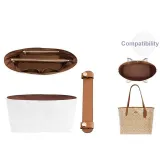 City33 (Milk Tea) Brown Liner+Shoulder Strap Pad[Stress Relief Two-Piece Set]